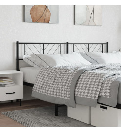 Tête de lit métal noir 200 cm