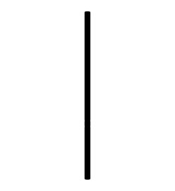 Tête de lit métal noir 200 cm