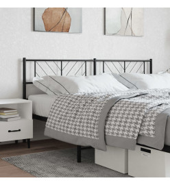 Tête de lit métal noir 180 cm