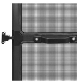 Moustiquaire à charnière pour portes Anthracite 100x215 cm