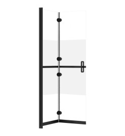 Paroi de douche pliable Verre ESG demi-dépoli 120x190 cm