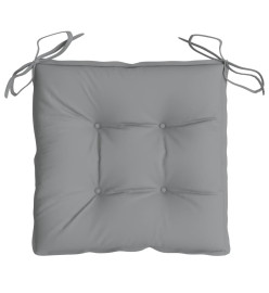 Coussins de chaise 2 pcs gris 50x50x7 cm tissu oxford