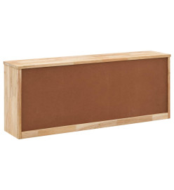 Banc de rangement de chaussures 94x20x38cm Bois massif de noyer