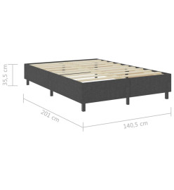 Sommier tapissier Gris Tissu 140 x 200 cm