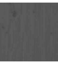 Lit de jour Gris 90x200 cm Bois de pin massif
