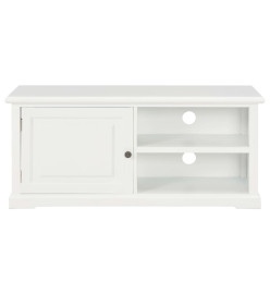 Meuble TV Blanc 90 x 30 x 40 cm Bois