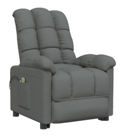 Fauteuil électrique de massage Gris foncé Tissu