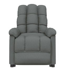 Fauteuil électrique de massage Gris foncé Tissu