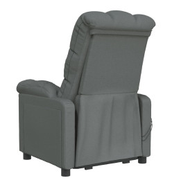 Fauteuil électrique de massage Gris foncé Tissu