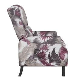 Fauteuil inclinable Motif à fleurs Tissu