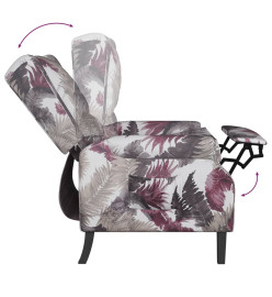 Fauteuil inclinable Motif à fleurs Tissu