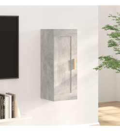 Armoire murale Gris béton 35x34x90 cm Bois d'ingénierie