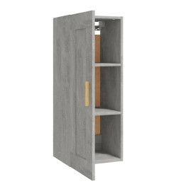 Armoire murale Gris béton 35x34x90 cm Bois d'ingénierie