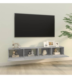 Meubles TV 2 pcs Sonoma gris 100x30x30 cm Bois d'ingénierie