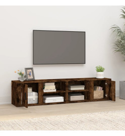 Meubles TV 2 pcs Chêne fumé 80x31,5x36 cm Bois d'ingénierie