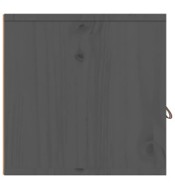 Armoires murales 2 pcs Gris 60x30x30 cm Bois de pin massif