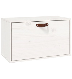 Armoire murale Blanc 60x30x35 cm Bois de pin massif