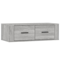 Armoire TV suspendue Sonoma gris 80x36x25 cm Bois d'ingénierie