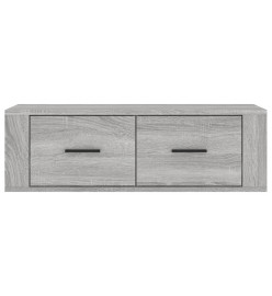 Armoire TV suspendue Sonoma gris 80x36x25 cm Bois d'ingénierie