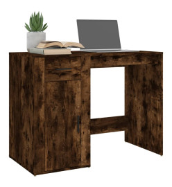 Bureau Chêne fumé 100x49x75 cm Bois d'ingénierie