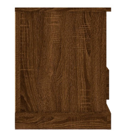 Meuble TV chêne marron 93x35,5x45 cm bois d'ingénierie