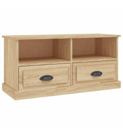 Meuble TV chêne sonoma 93x35,5x45 cm bois d'ingénierie