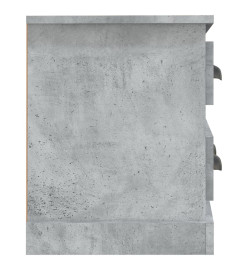 Meuble TV gris béton 100x35,5x45 cm bois d'ingénierie