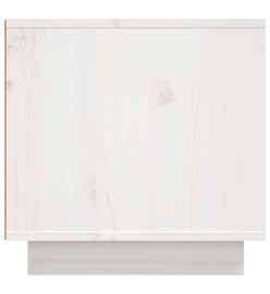 Meuble TV Blanc 156x40x40 cm Bois de pin massif