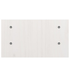 Support de moniteur Blanc 50x27x15 cm Bois de pin solide