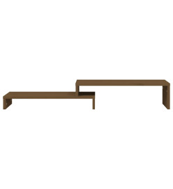 Support de moniteur Marron miel (52-101)x22x14 cm Bois de pin