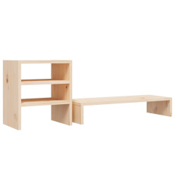 Support pour moniteur 81x20x30 cm Bois de pin solide