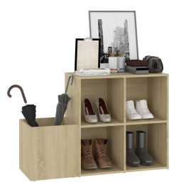 Armoire à chaussures Chêne Sonoma 105x35,5x70 cm Aggloméré