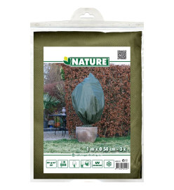 Nature Couvertures polaire d'hiver 3 pcs 50 g/m² 100x50 cm vert