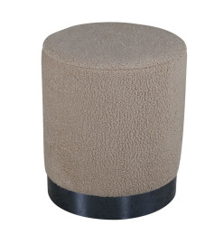 Venture Home Pouf Benji 35x35x42,5 cm Teddy Beige et noir