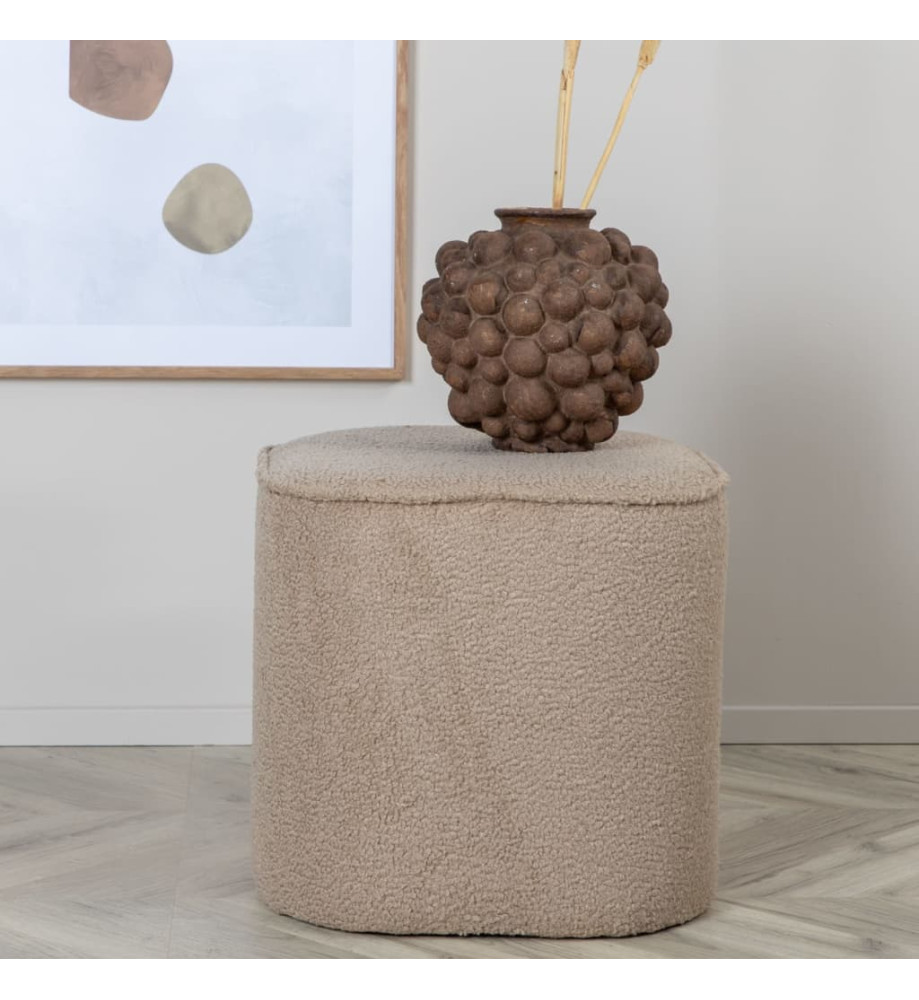 Venture Home Pouf Piff 44x44x41 cm Teddy Beige