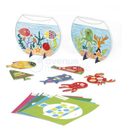 Avenue Mandarine Boîte créative Aquarium Stickers