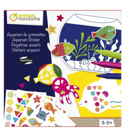 Avenue Mandarine Boîte créative Aquarium Stickers