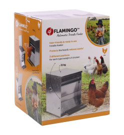 FLAMINGO Mangeoire à poulets à pédale automatique Timo 12 kg