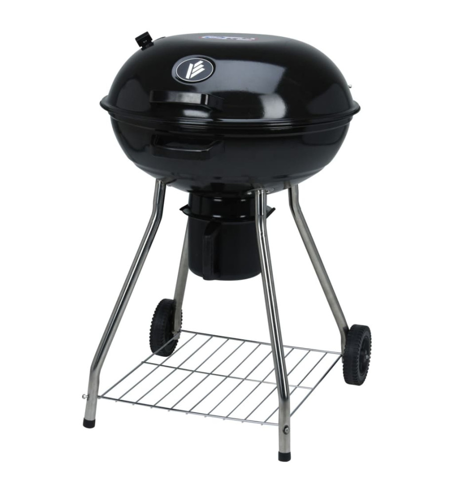 ProGarden Barbecue au charbon sur roues 56 cm Noir