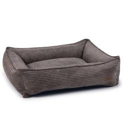 Designed by Lotte Lit nervuré pour chien Marron 80x70x22 cm