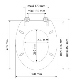 SCHÜTTE Siège de toilette SEA STONE MDF