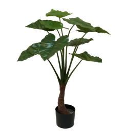 Emerald Alocasia artificiel en pot 90 cm