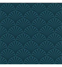 couleurs & matières Papier peint 20's Pattern Artdeco Bleu