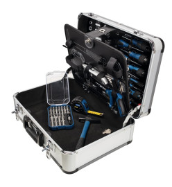 Scheppach Kit d'outils 101 pcs TB150 avec mallette en aluminium