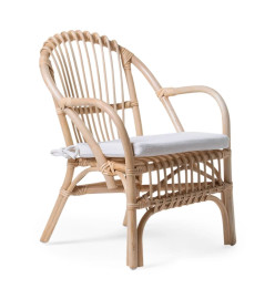 CHILDHOME Chaise en rotin avec coussin pour enfants Montana Naturel