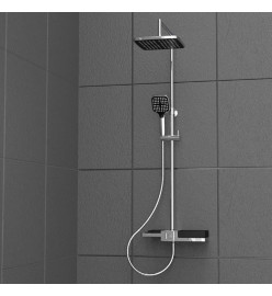 SCHÜTTE Ensemble de douche au-dessus de tête BLUEPERL Chrome