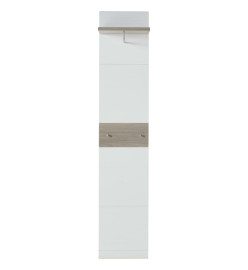 Germania Panneau de porte-manteau 39x29,9x19,46 cm Chêne-Nelson blanc