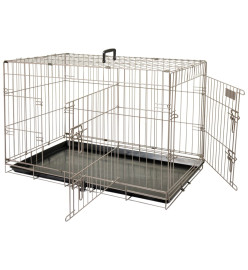 FLAMINGO Cage pour animaux Ebo Marron métallisé 77 x 47 x 55 cm 517581