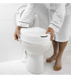 RIDDER Siège de toilette avec couvercle Blanc 150 kg A0071001