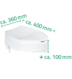 RIDDER Siège de toilette avec couvercle Blanc 150 kg A0071001